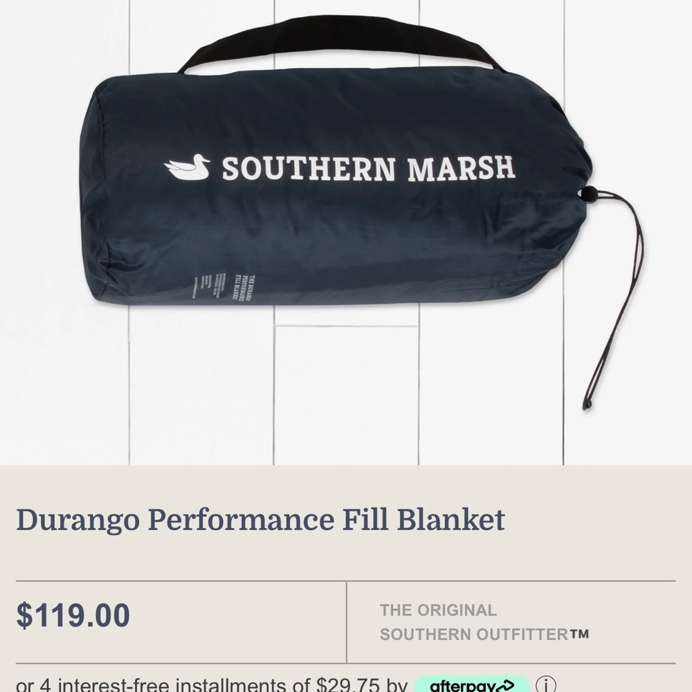 SOUTHERN MARSH - outdoor blanket- NWOT